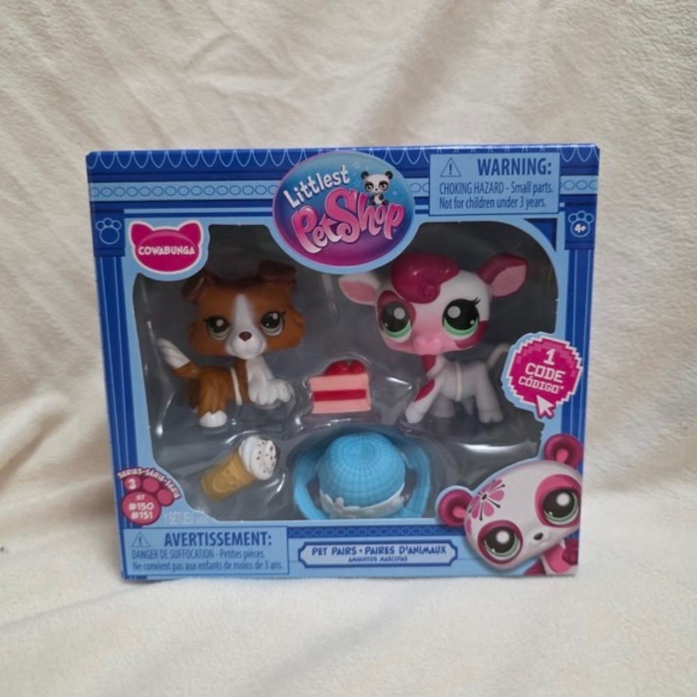 Littlest Pet Shop Pet Pair Set - Pink & Brown